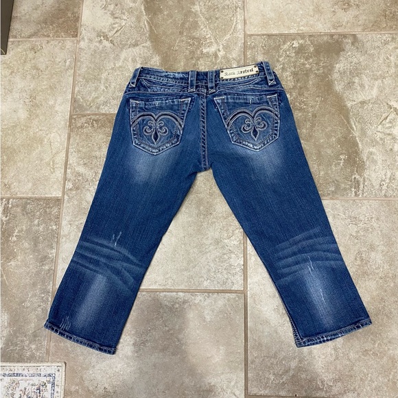 Rock Revival Adele Capri Jeans 28x20 Stretch Denim EUC - Picture 4 of 12